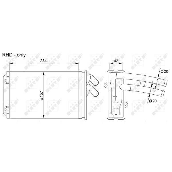 Слика на Ладник за парно NRF 58035