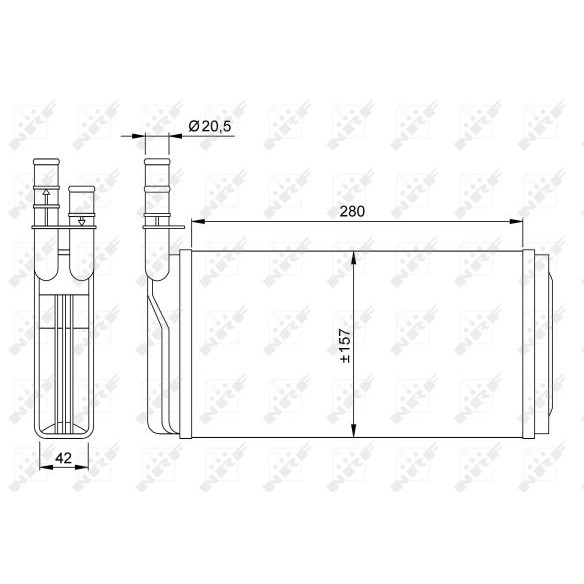 Слика на Ладник за парно NRF 58931