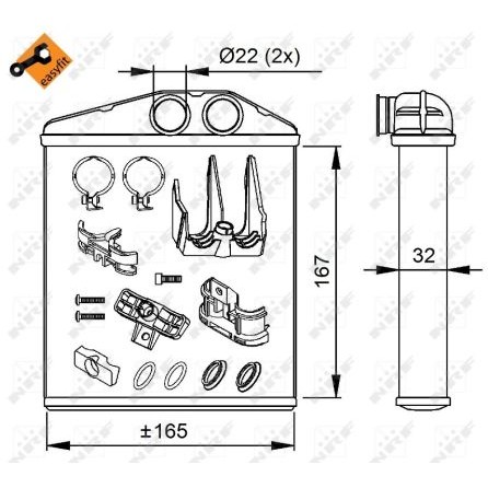 Слика на Ладник за парно NRF EASY FIT 54208