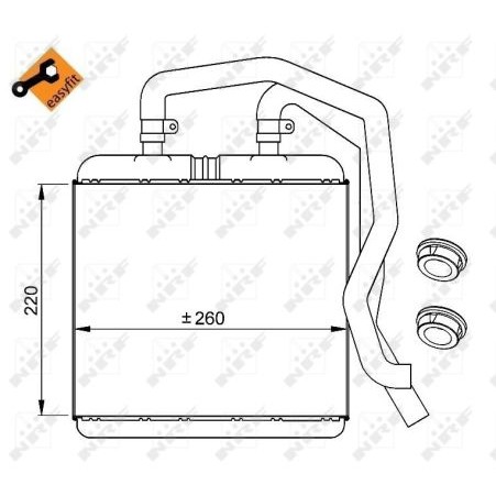 Слика на Ладник за парно NRF EASY FIT 54217 за камион Iveco Daily 2 Bus Box 29 L 13 - 125 коњи дизел