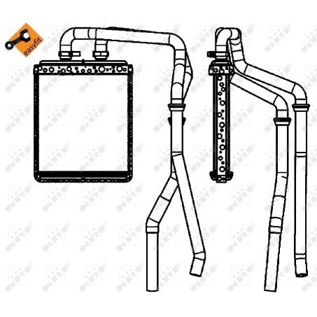 Слика на Ладник за парно NRF EASY FIT 54218 за камион Iveco Daily 2006 Platform 35C17, 35C17 /P, 35S17, 35S17 /P, 35S17 D - 170 коњи дизел