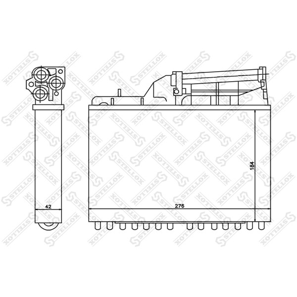 Слика на Ладник за парно STELLOX 10-35041-SX за BMW 5 Sedan E34 M5 - 315 коњи бензин