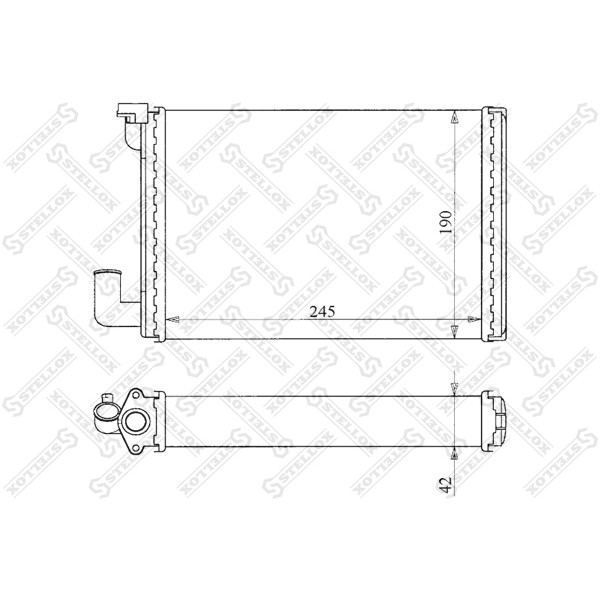 Слика на Ладник за парно STELLOX 10-35175-SX за Renault Master Van (T) 2.4 D - 72 коњи дизел