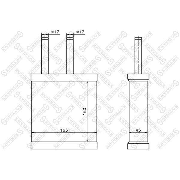 Слика на Ладник за парно STELLOX 10-35189-SX