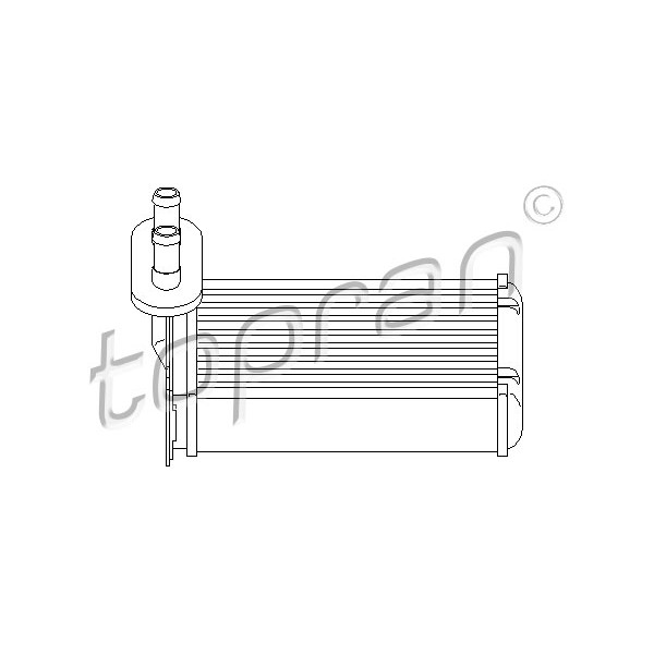 Слика на Ладник за парно TOPRAN 103 147 за Seat Cordoba Saloon (6K2,C2) 1.8 i 16V - 129 коњи бензин