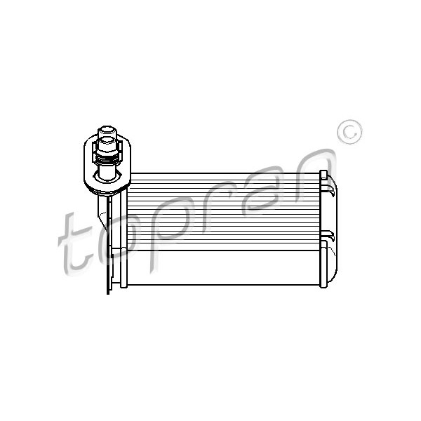 Слика на Ладник за парно TOPRAN 109 304 за VW Jetta 4 Estate (1J6) 1.6 16V - 105 коњи бензин