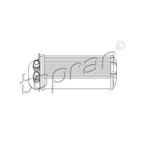 Слика на Ладник за парно TOPRAN 700 750 за Renault Clio 2 1.5 dCi (B/CB07) - 65 коњи дизел