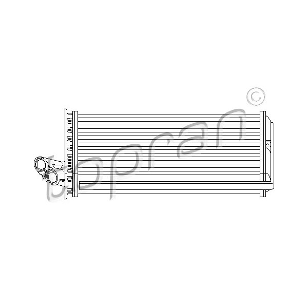 Слика на Ладник за парно TOPRAN 721 422 за Citroen Jumpy U6U 1.9 D 70 - 69 коњи дизел