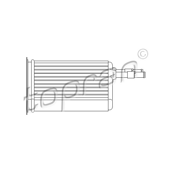 Слика на Ладник за парно TOPRAN 721 423 за Citroen Relay BOX 2301 2.8 D - 87 коњи дизел