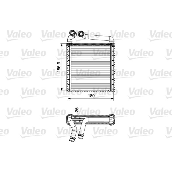 Слика на Ладник за парно VALEO 811500 за Skoda Superb (3T4) 1.8 TSI 4x4 - 160 коњи бензин