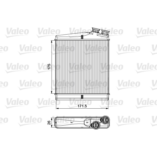 Слика на Ладник за парно VALEO 811512 за Volvo V60 1.5 T2 - 122 коњи бензин