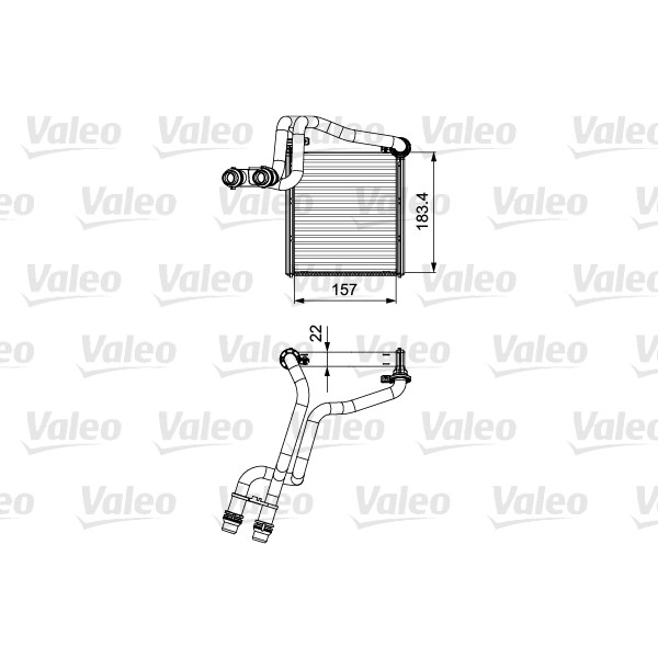 Слика на Ладник за парно VALEO 811536 за VW Golf Plus (5M1,521) 1.4 TSI - 122 коњи бензин