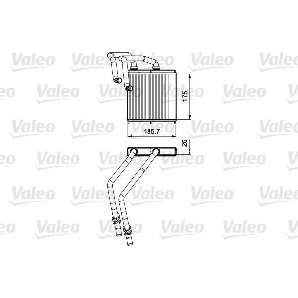 Слика на Ладник за парно VALEO 811544 за Nissan Qashqai (J10,JJ10) 2.0 dCi - 150 коњи дизел