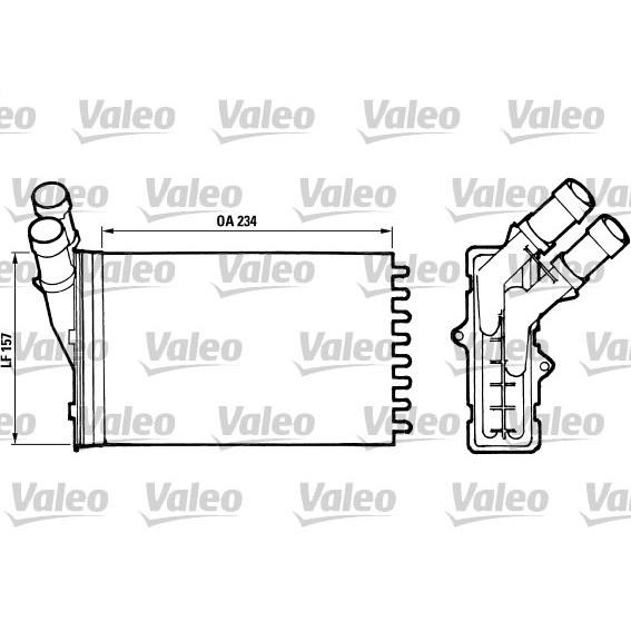 Слика на Ладник за парно VALEO 812005 за Citroen Berlingo MF 1.8 i (MFLFX) - 90 коњи бензин