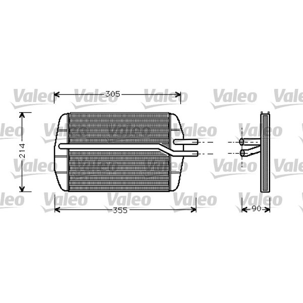 Слика на Ладник за парно VALEO 812272 за Ford Courier BOX JV D 1.8 - 60 коњи дизел