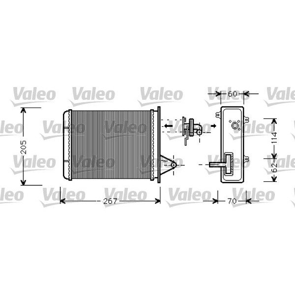 Слика на Ладник за парно VALEO 812283 за Fiat Palio 178bx 1.4 - 69 коњи бензин