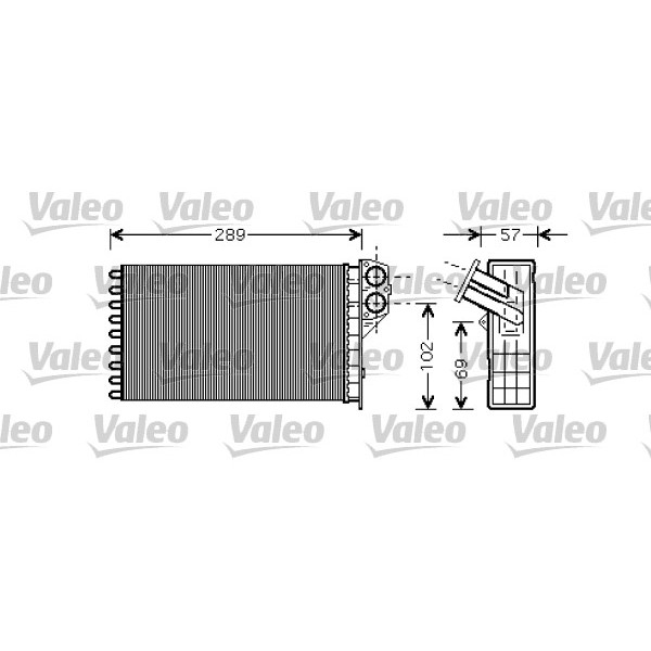 Слика на Ладник за парно VALEO 812322 за Peugeot 307 SW (3H) 2.0 16V - 136 коњи бензин