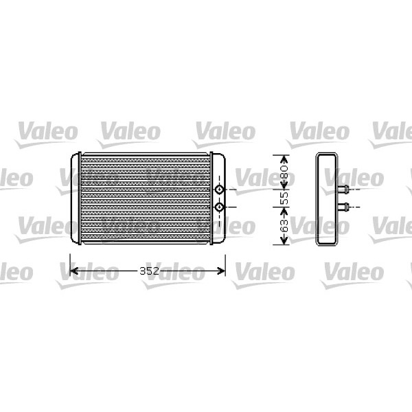 Слика на Ладник за парно VALEO 812358 за Citroen Jumper BOX 244 2.2 HDi - 101 коњи дизел