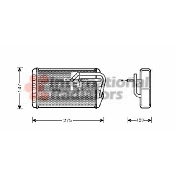 Слика на Ладник за парно VAN WEZEL 02006104 за Rover 600 (RH) 620 Ti Vitesse - 200 коњи бензин