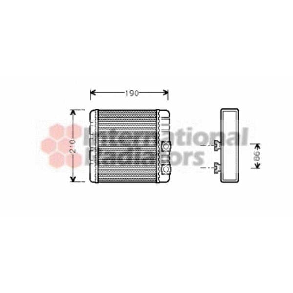 Слика на Ладник за парно VAN WEZEL 06006211 за BMW 3 Compact E46 318 ti - 143 коњи бензин