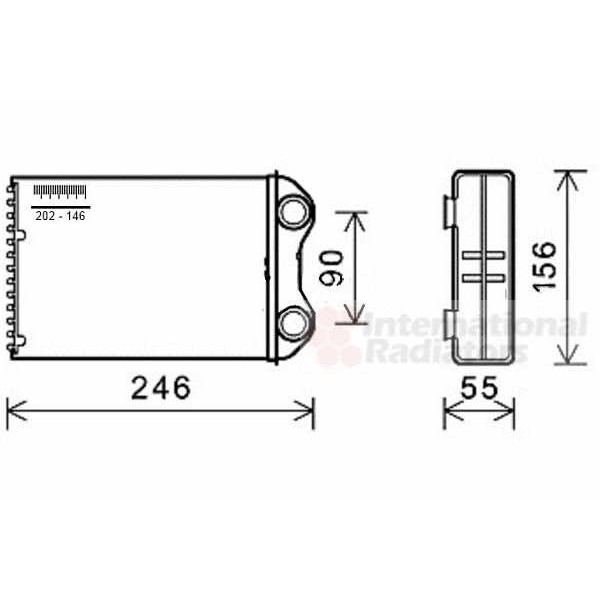 Слика на Ладник за парно VAN WEZEL 06006426 за Mini Convertible (R52) One - 90 коњи бензин