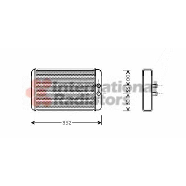 Слика на Ладник за парно VAN WEZEL 17006265 за Citroen Jumper Platform 230 2.5 TDi - 107 коњи дизел