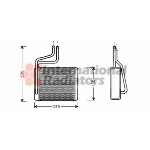 Слика на Ладник за парно VAN WEZEL 18006286 за Ford Mondeo 2 Clipper (BNP) 1.8 TD - 90 коњи дизел