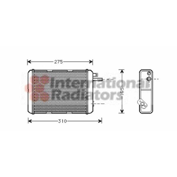 Слика на Ладник за парно VAN WEZEL 28006018 за камион Iveco Daily 1 Box 30-8 (10014131, 10014132, 10014137, 10014231, 10014232...) - 72 коњи дизел