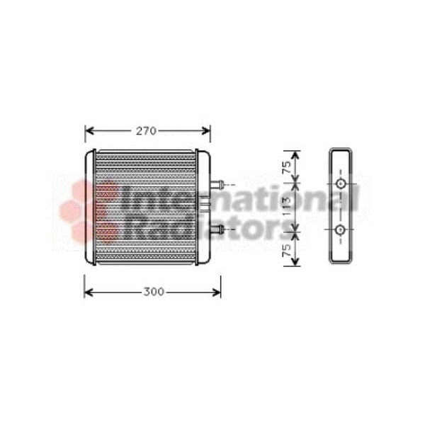 Слика на Ладник за парно VAN WEZEL 28006048 за камион Iveco Daily 2 Bus Box 40 C 17, 40 S 17 - 166 коњи дизел