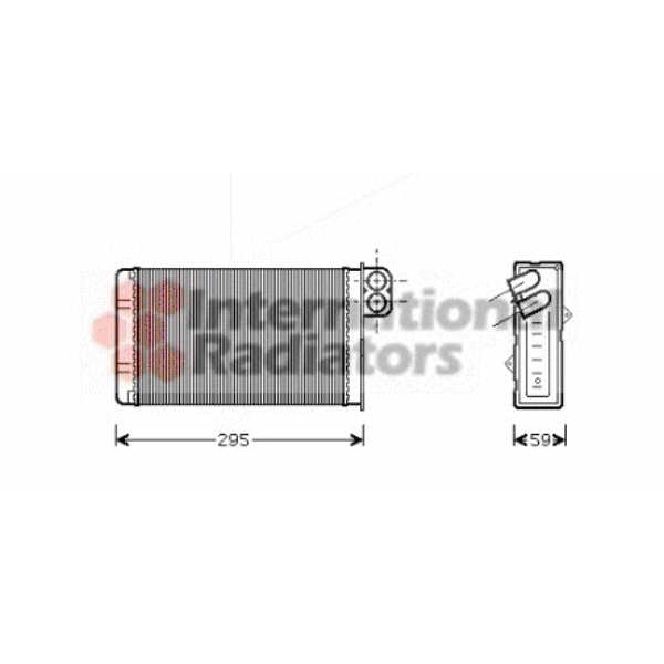 Слика на Ладник за парно VAN WEZEL 40006240 за Peugeot 406 Saloon 2.0 16V HPi - 140 коњи бензин