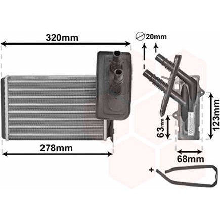 Слика на Ладник за парно VAN WEZEL 43006099