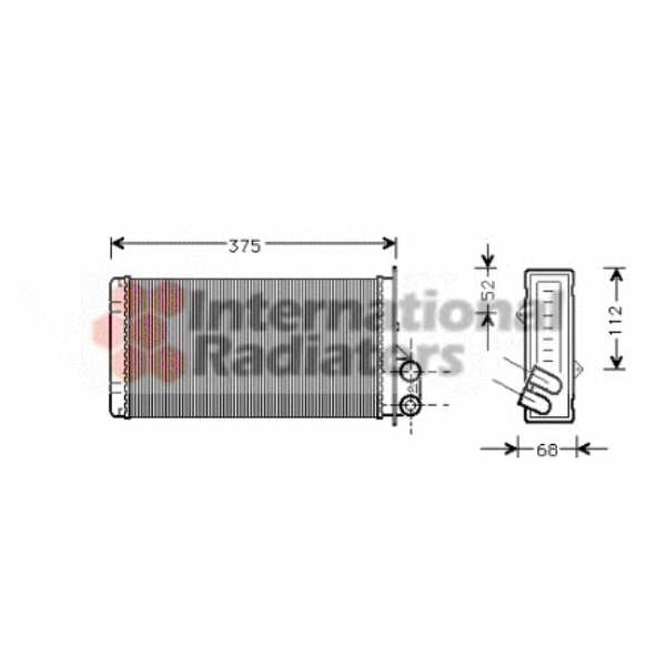 Слика на Ладник за парно VAN WEZEL 43006226 за Renault Master 2 Bus (JD,ND) 2.5 dCi 120 - 115 коњи дизел