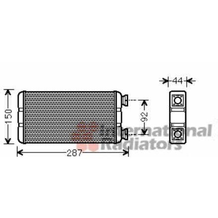 Слика на Ладник за парно VAN WEZEL 43006457 за Renault Master 2 Box (FD) 2.5 dCi - 146 коњи дизел