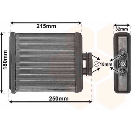 Слика на Ладник за парно VAN WEZEL 58006196 за Skoda Fabia Combi (6Y5) 1.4 16V - 75 коњи бензин