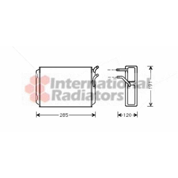 Слика на Ладник за парно VAN WEZEL 59006096 за Volvo 940 Estate 2 (945) 2.0 Turbo - 155 коњи бензин