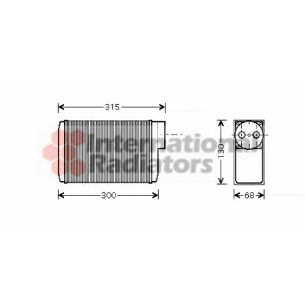 Слика на Ладник за парно VAN WEZEL 76006017 за Skoda Favorit (781) 1.3 135 (781) - 57 коњи бензин