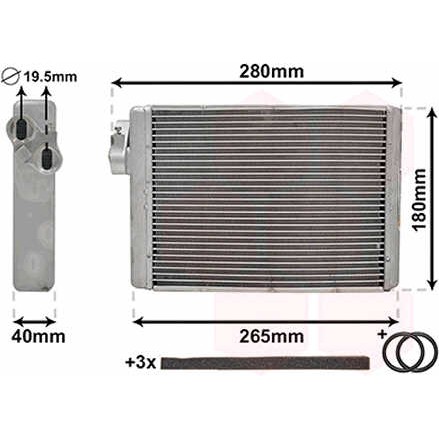 Слика на Ладник за парно VAN WEZEL IR PLUS 03006408 за Audi A4 Sedan (8K2, B8) 3.0 TDI - 204 коњи дизел