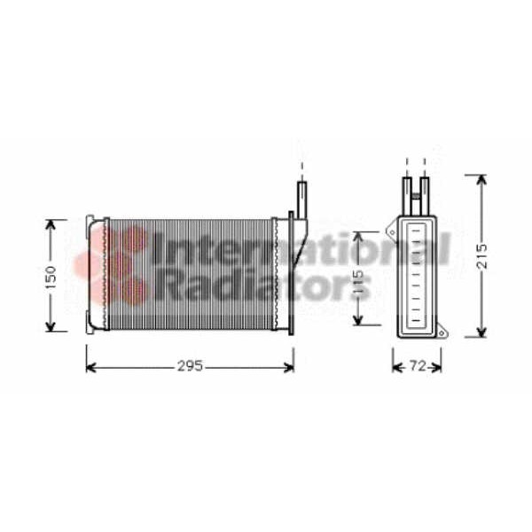 Слика на Ладник за парно VAN WEZEL IR PLUS 18006098 за Ford Escort MK 6 (gal) RS 2000 4x4 - 150 коњи бензин