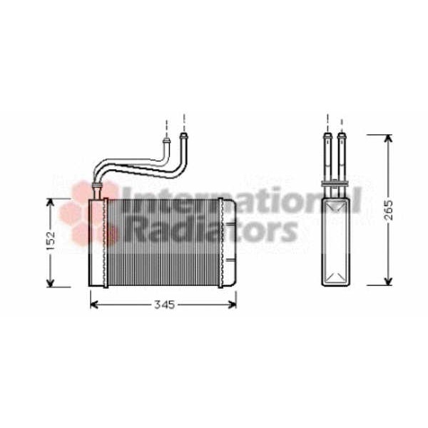 Слика на Ладник за парно VAN WEZEL IR PLUS 18006164 за Ford Mondeo 1 Saloon (GBP) 1.8 TD - 88 коњи дизел