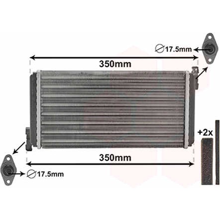 Слика на Ладник за парно VAN WEZEL IR PLUS 30006109 за Mercedes 190 (w201) E 2.0 (201.024) - 116 коњи бензин