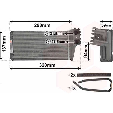 Слика на Ладник за парно VAN WEZEL IR PLUS 40006227