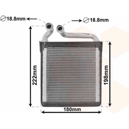 Слика на Ладник за парно VAN WEZEL IR PLUS 58006256 за VW Golf 5 Variant (1K5) 1.6 MultiFuel - 102 коњи Бензин/Етанол