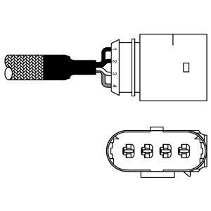 Слика на ламбда сонда DELPHI ES10981-12B1 за VW Jetta 4 Estate (1J6) 2.3 V5 - 150 коњи бензин