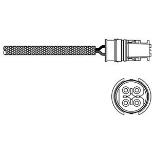 Слика на ламбда сонда DELPHI ES20313-12B1 за Mercedes S-class Saloon (w220) S 350 (220.067, 220.167) - 245 коњи бензин