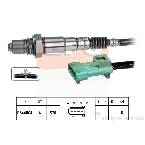 Слика на ламбда сонда EPS Made in Italy - OE Equivalent 1.998.246 за Peugeot 308 SW 1.6 16V - 150 коњи бензин