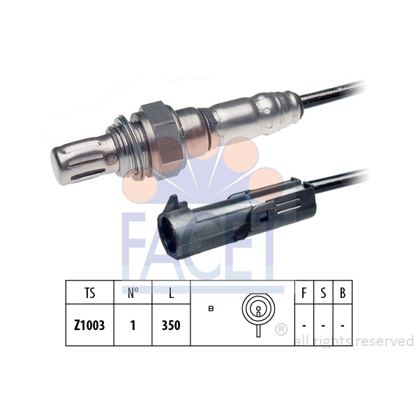 Слика на Ламбда сонда FACET Made in Italy - OE Equivalent 10.7072