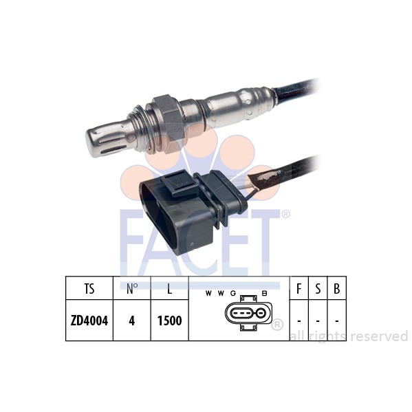 Слика на Ламбда сонда FACET Made in Italy - OE Equivalent 10.7087