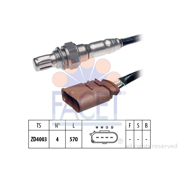 Слика на ламбда сонда FACET Made in Italy - OE Equivalent 10.7090 за VW Jetta 4 Estate (1J6) 1.6 16V - 105 коњи бензин