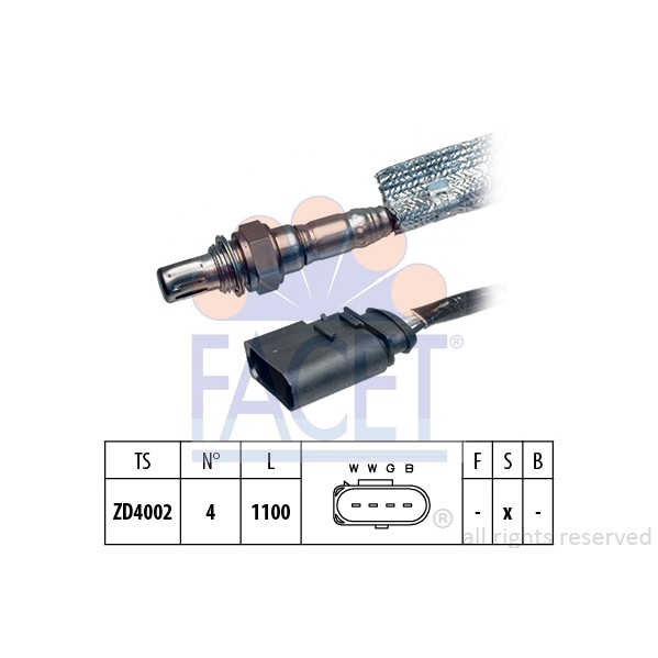 Слика на Ламбда сонда FACET Made in Italy - OE Equivalent 10.7170