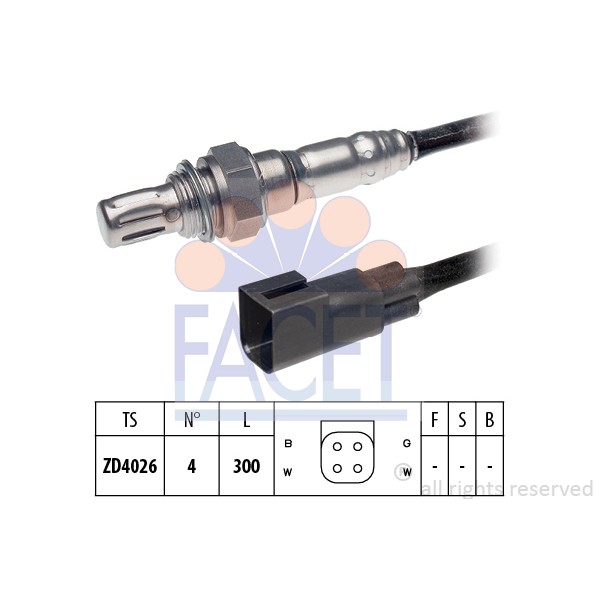 Слика на Ламбда сонда FACET Made in Italy - OE Equivalent 10.7296